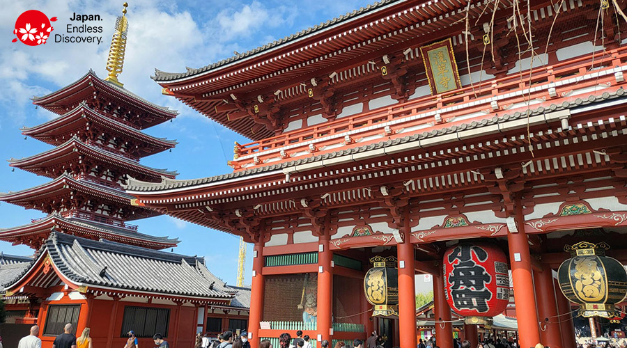 Japan Asaakusa Sensoji Temple Logo